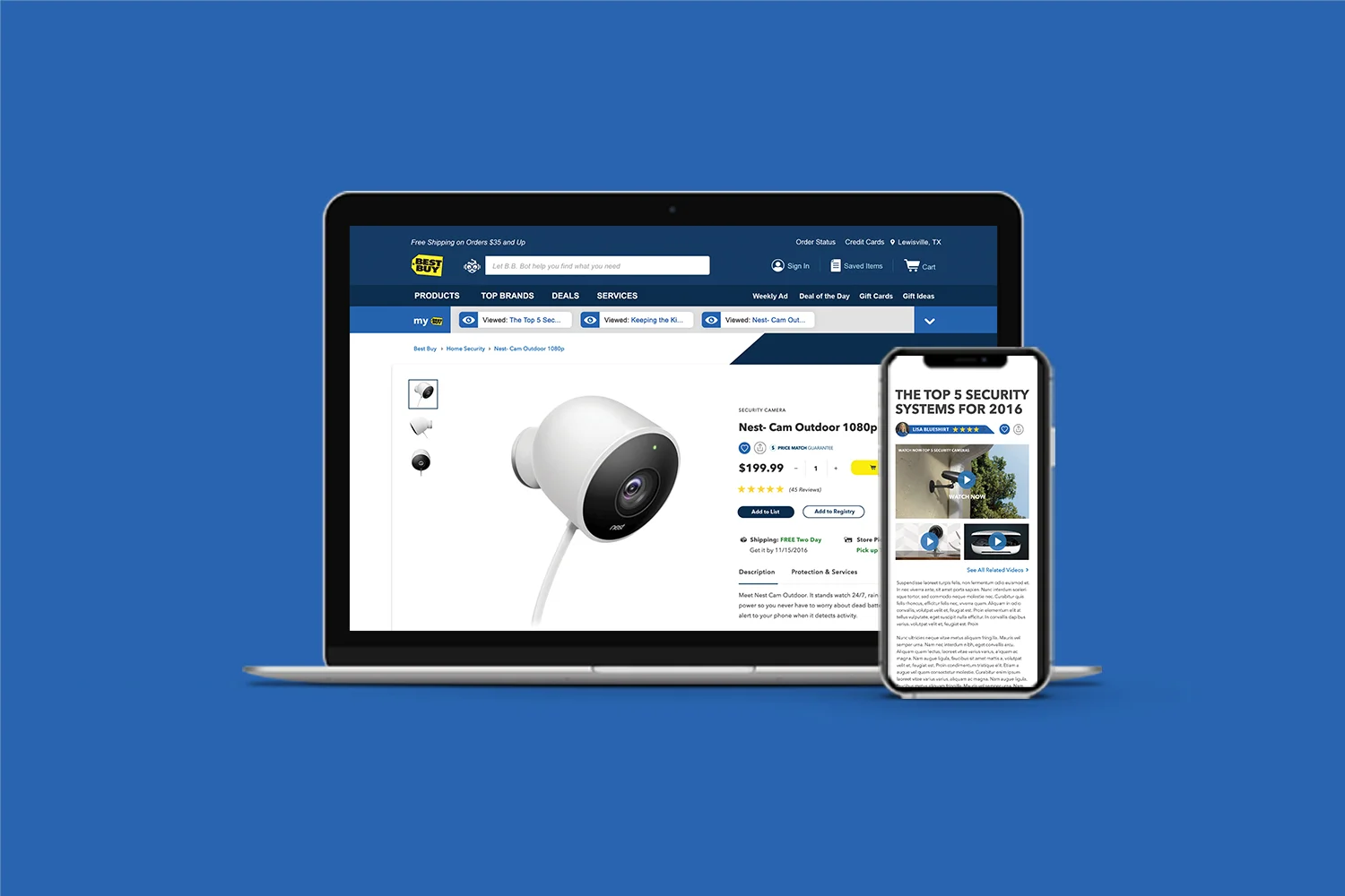 Best Buy product hero